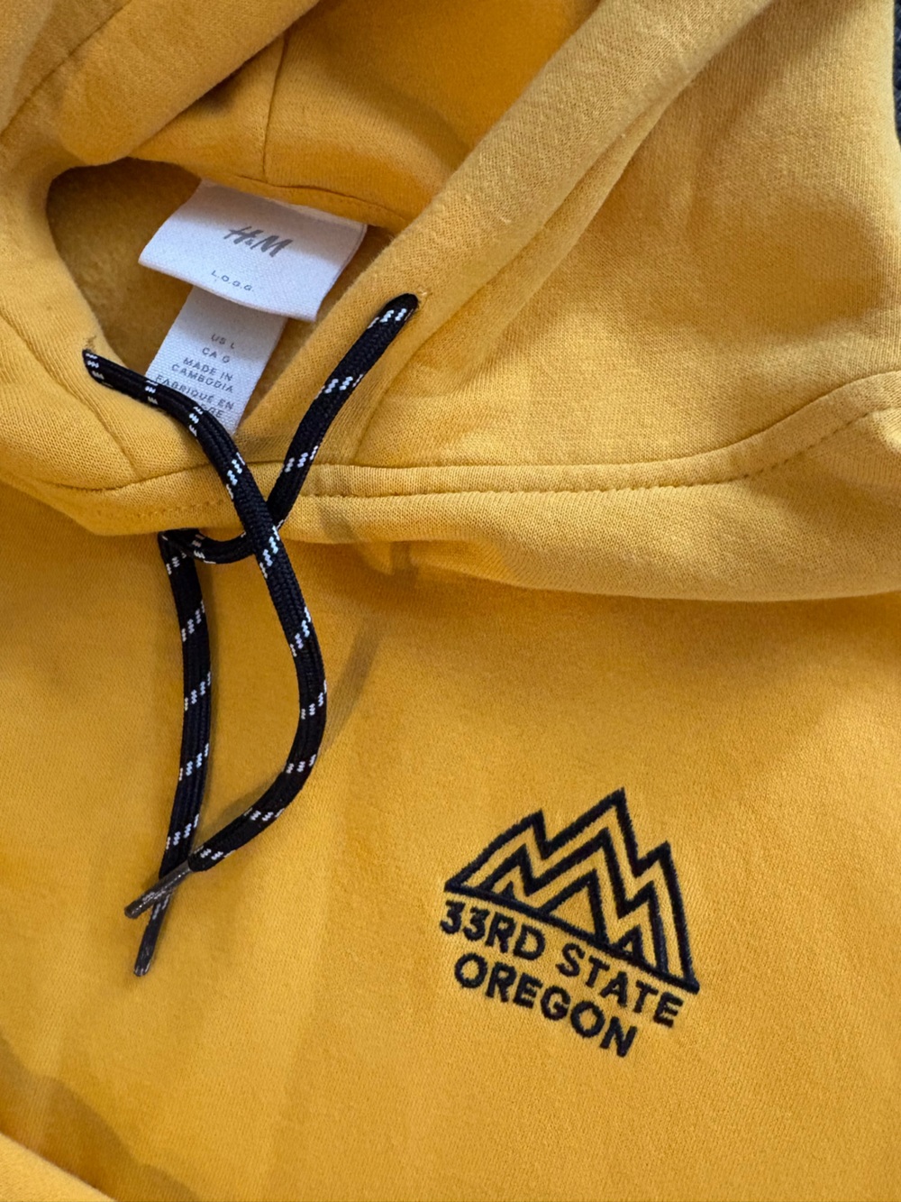H&M Mustard Yellow Hoodie